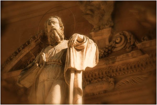 Sculpture of Saint, Modica, Sicily