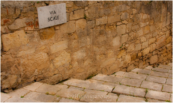 Steps in Ragusa Ibla, Sicily 