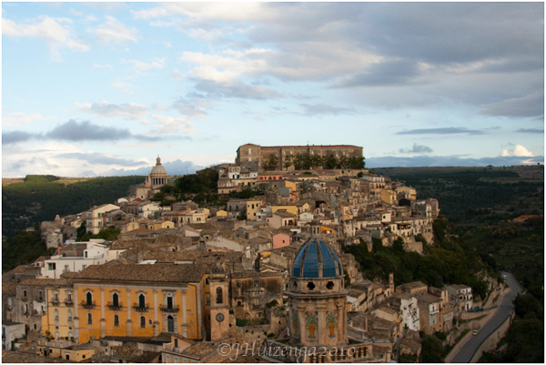 View of Ragusa Ibla, Sicily, copyright Jann Huizenga