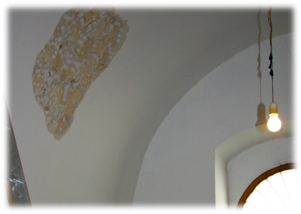 Ceiling of a Sicilian house undergoing restoration, copyright Jann Huizenga