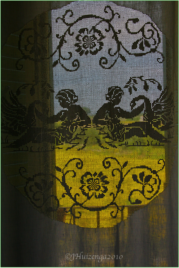 Antique Sicilian Lace Panel, copyright Jann Huizenga
