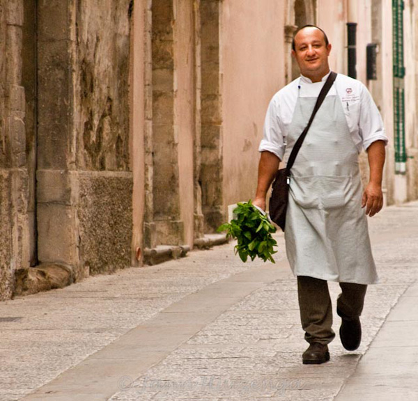 Chef Ciccio Sultano, Ragusa Ibla, Sicily, copyright Jann Huizenga