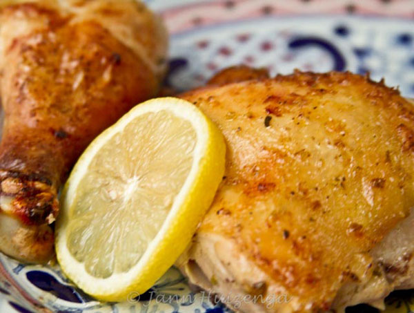 Sicilian Lemon Chicken, copyright Jann Huizenga