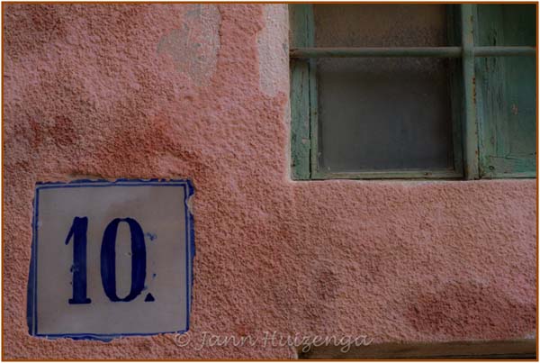 House numbers in Sicily, copyright Jann Huizenga