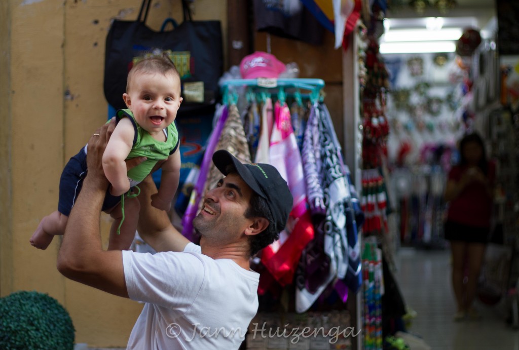 Roman Father with Son in Rome, Italy; copyright Jann Huizenga