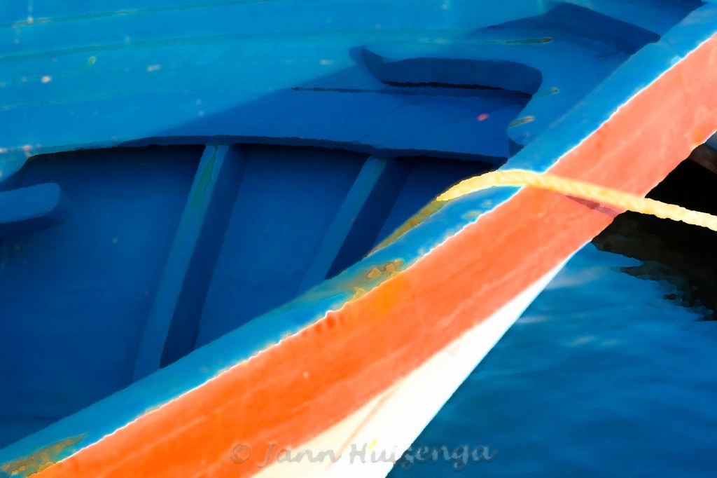 Blue Boat, copyright Jann Huizenga